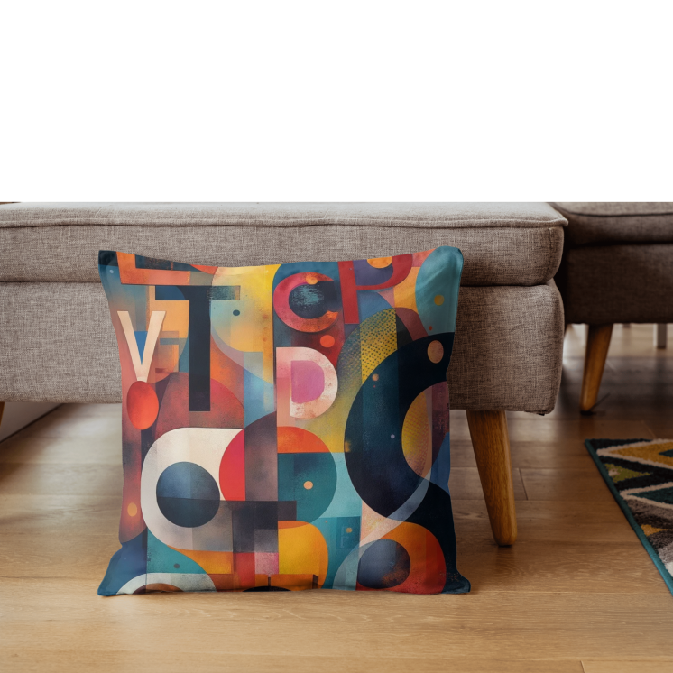 Coussin coton bio desgin et fashion