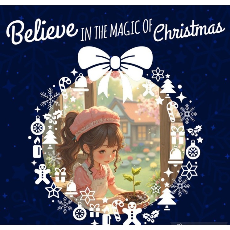 Lot de 10 cartes de Noel imprimees