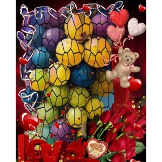 Lot de 10 cartes festives imprimees