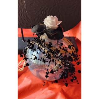 Boule de verre decorative motif gothique