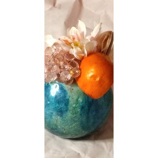 Style colore pour cette coupe de verre decorative coupe de fruit