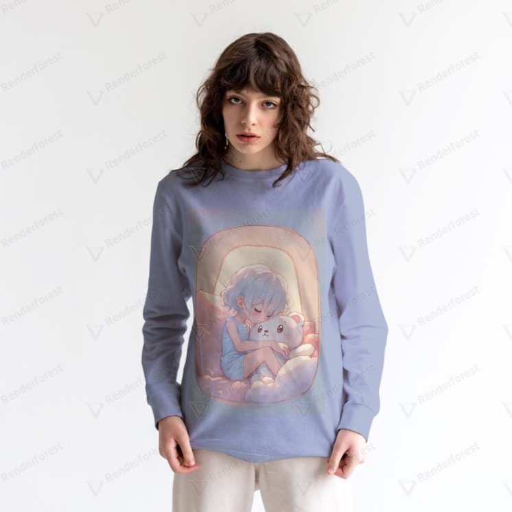 Tee shirt femme mqnches longues en coton