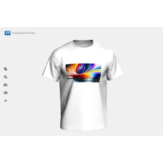 tee shirt macnhes courtes motif flash