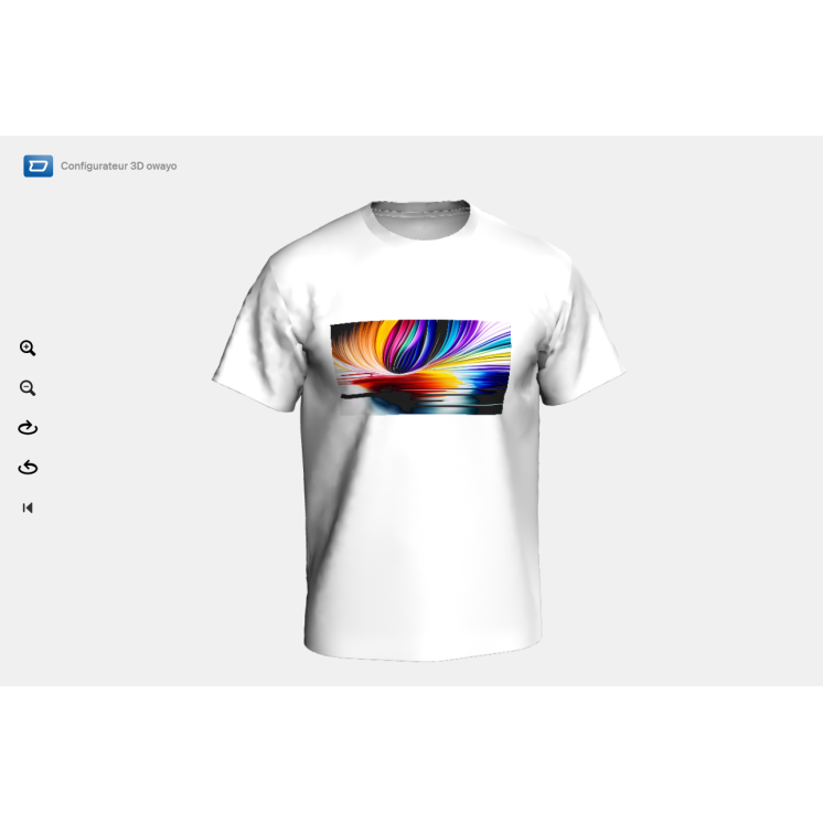tee shirt macnhes courtes motif flash