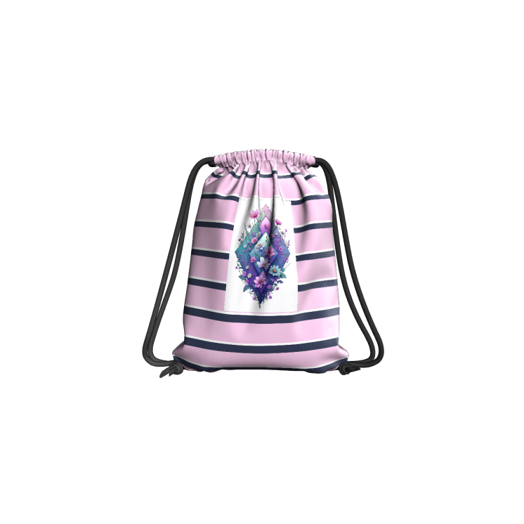 sac de gym fashion raye avec lien resserant