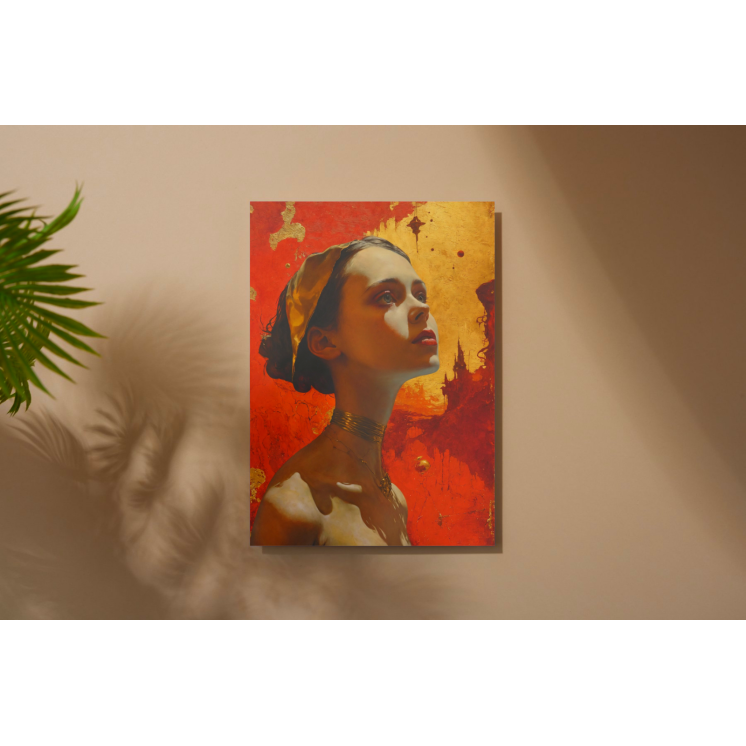Tableau mural sur supprot metallique