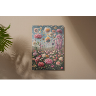 decoration murale sur support metallique design par une artiste contemporaine fabrique en union europeenne