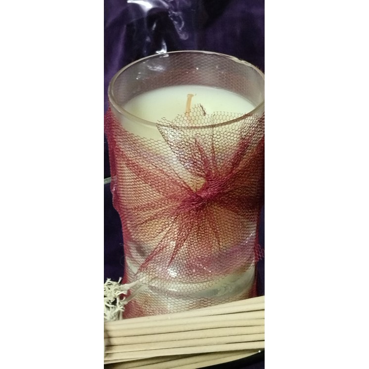 Bougie artisanale en cire de soja